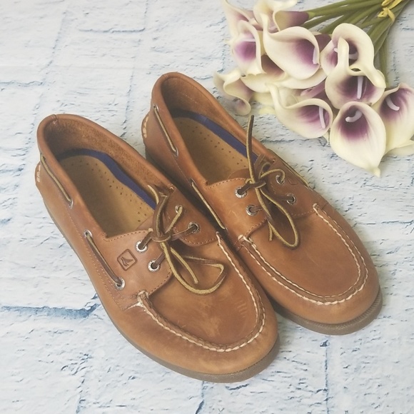 Sperry Other - Men's Sperry Light Brown Leather Boat Shoes